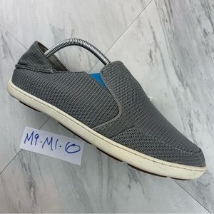 •Olukai Wehi Nohea Mesh Loafers Slip On Men's Size 9 Casual Boat Shoes